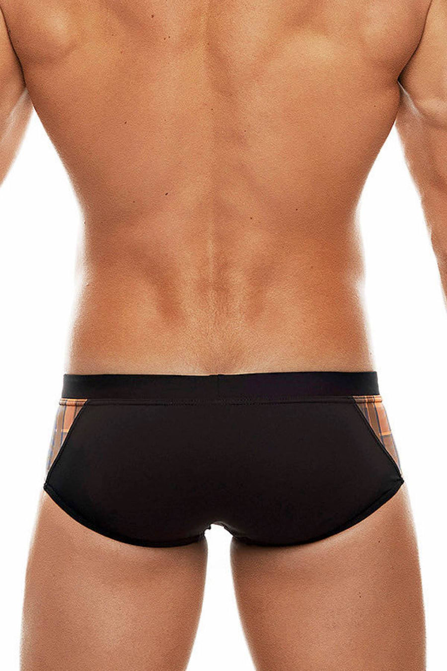 Tribe Black/Orange 08 Highland-Fling Swim Boy-Brief