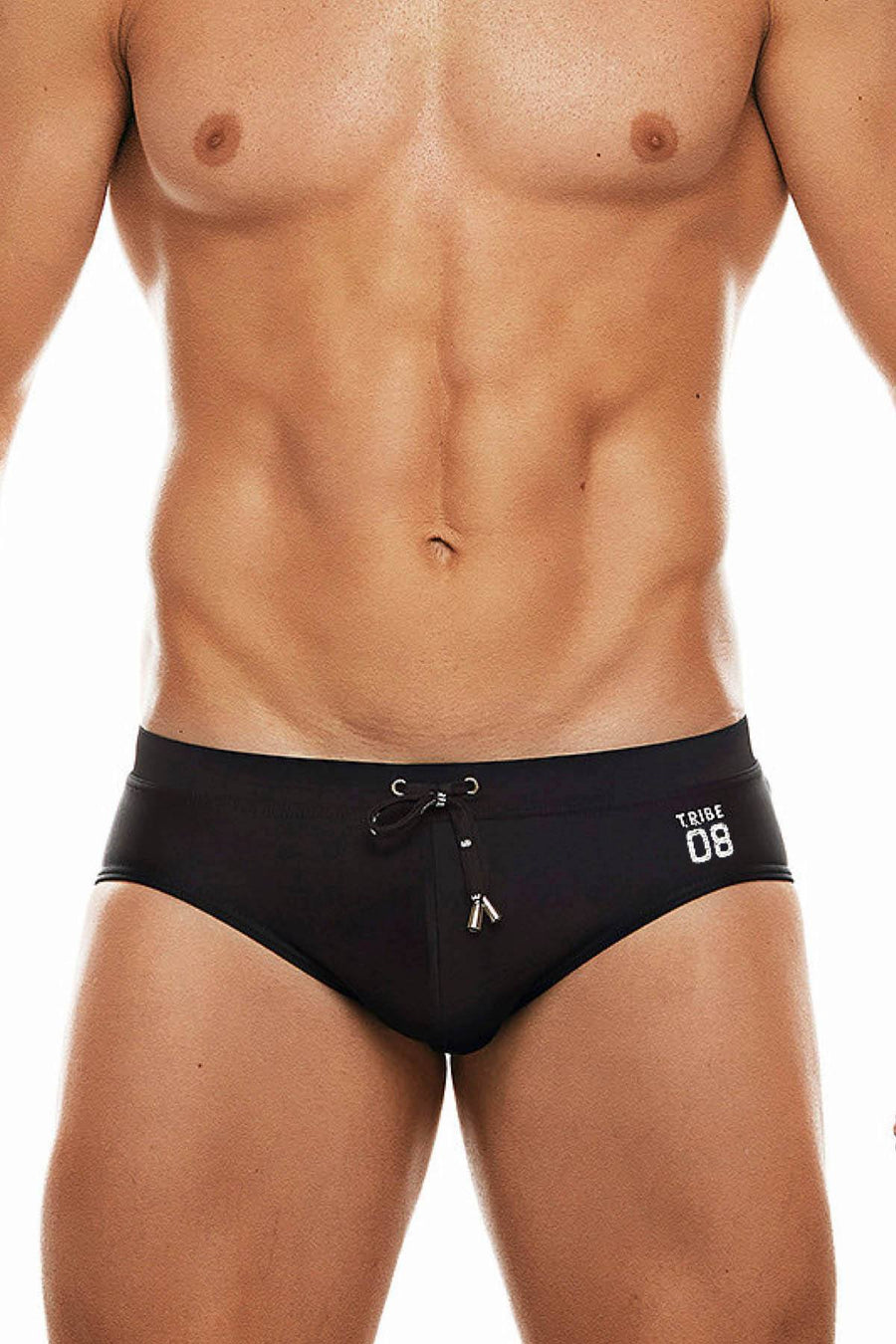 Tribe Black/White 08 Saint Tropez Low-Rise Swim Brief