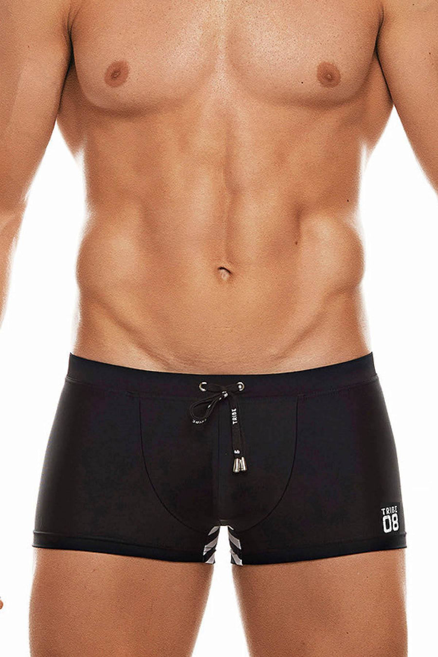Tribe Black/White 08 Saint Tropez Swim Trunk