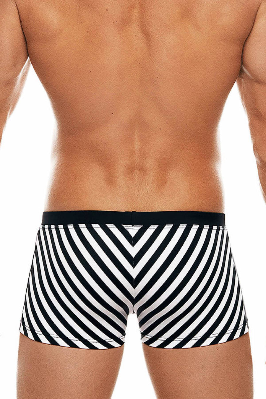 Tribe Black/White 08 Saint Tropez Swim Trunk