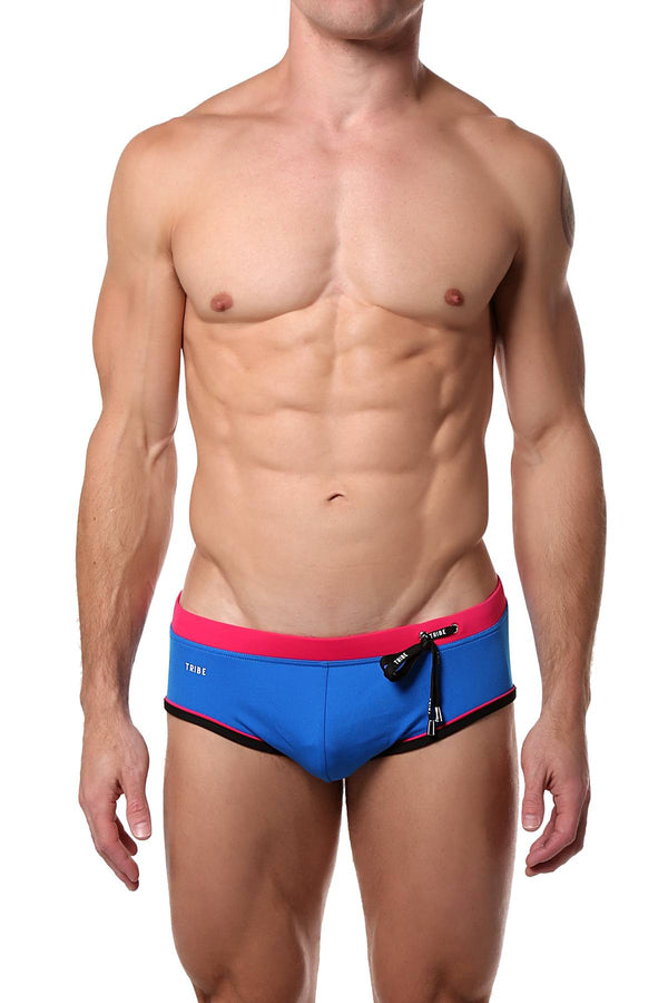 Tribe Cobalt-Blue/Pink Oceanic Swim Boy-Brief