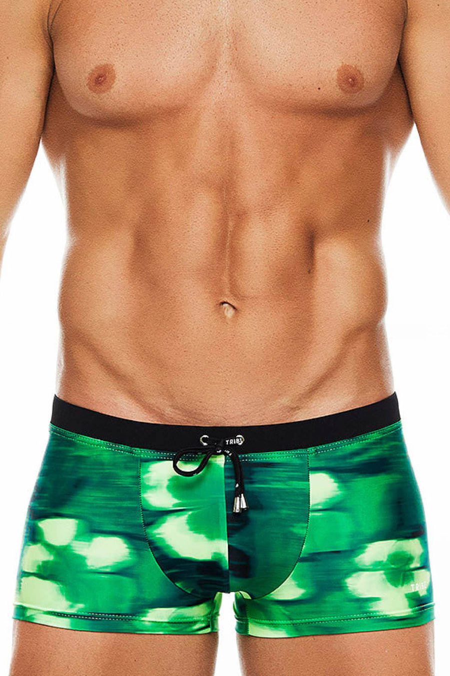 Tribe Green/Black Miami Swim Trunk