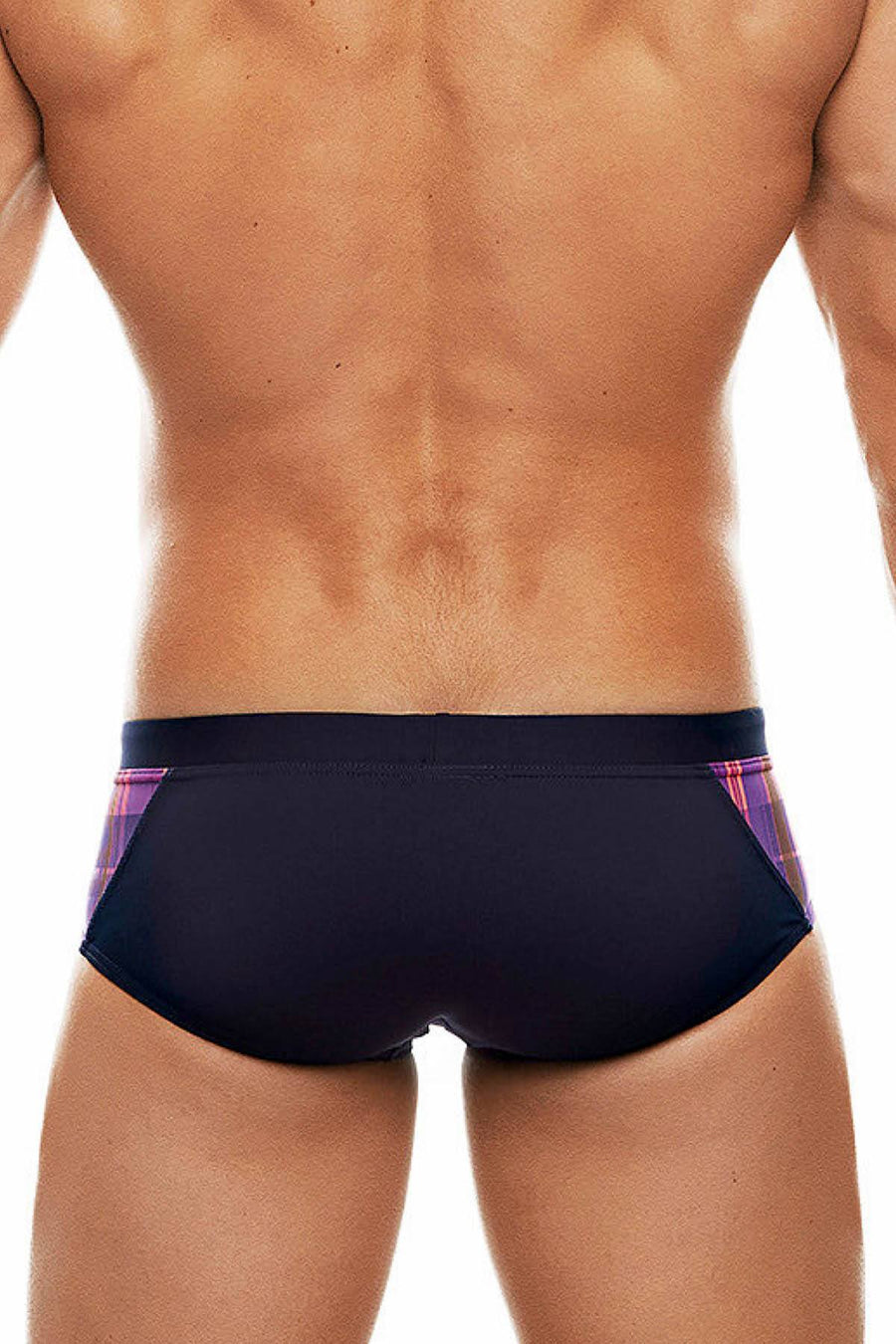 Tribe Navy/Pink Highland-Fling Swim Boy-Brief