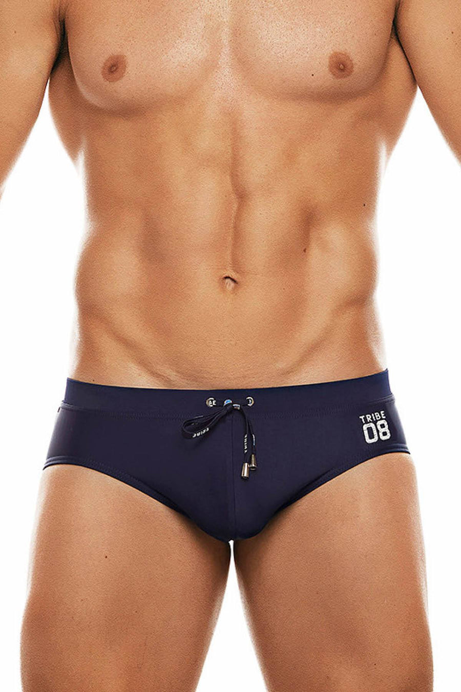 Tribe Navy/White 08 Saint Tropez Low-Rise Swim Brief