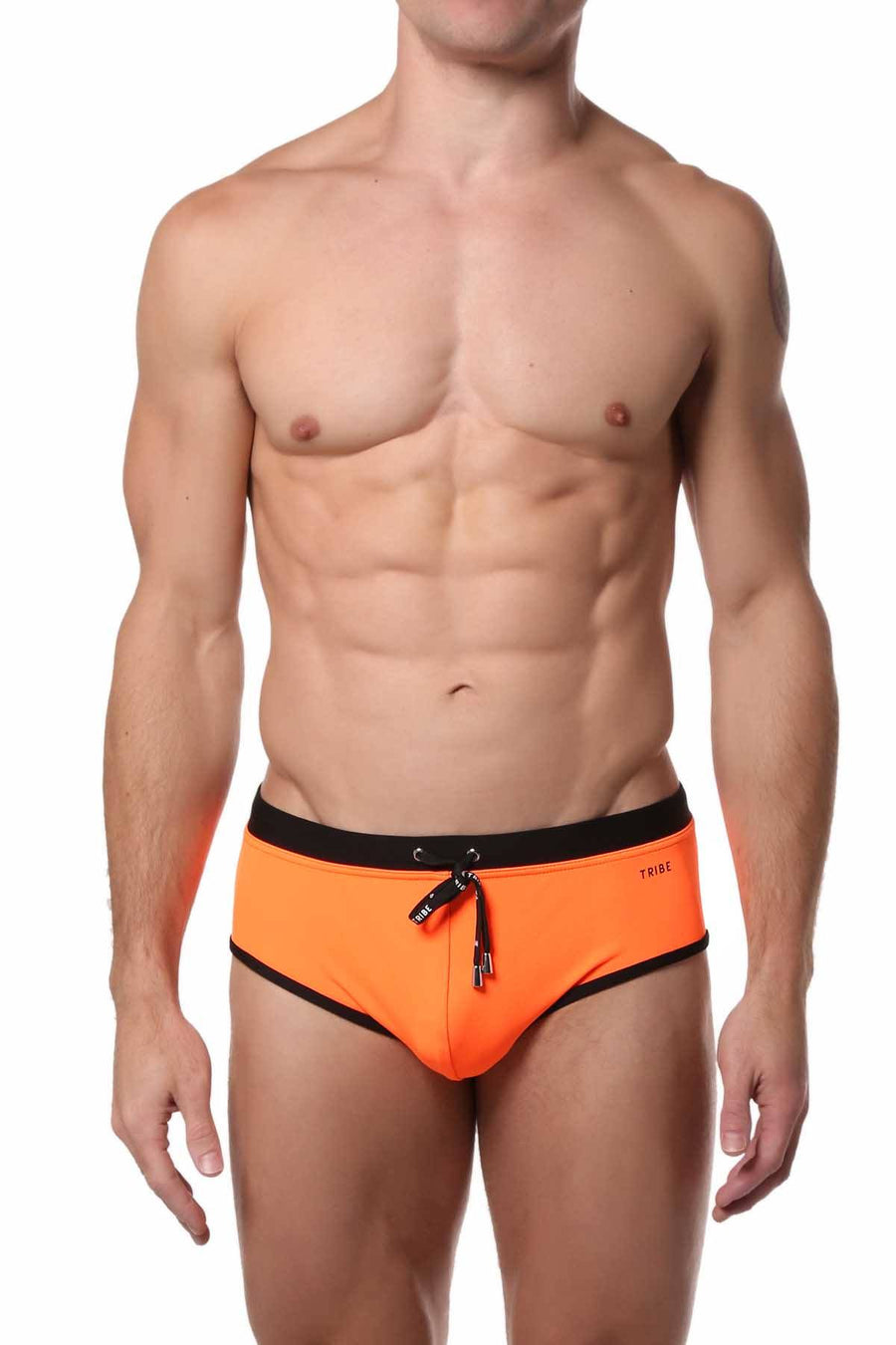 Tribe Orange/Black Atlantic Swim Boy-Brief
