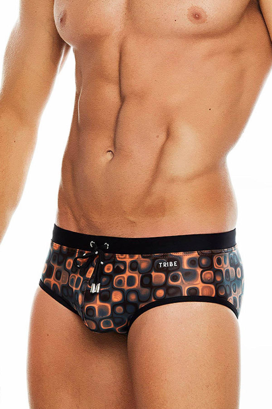 Tribe Orange/Black Cancun Swim Boy-Brief