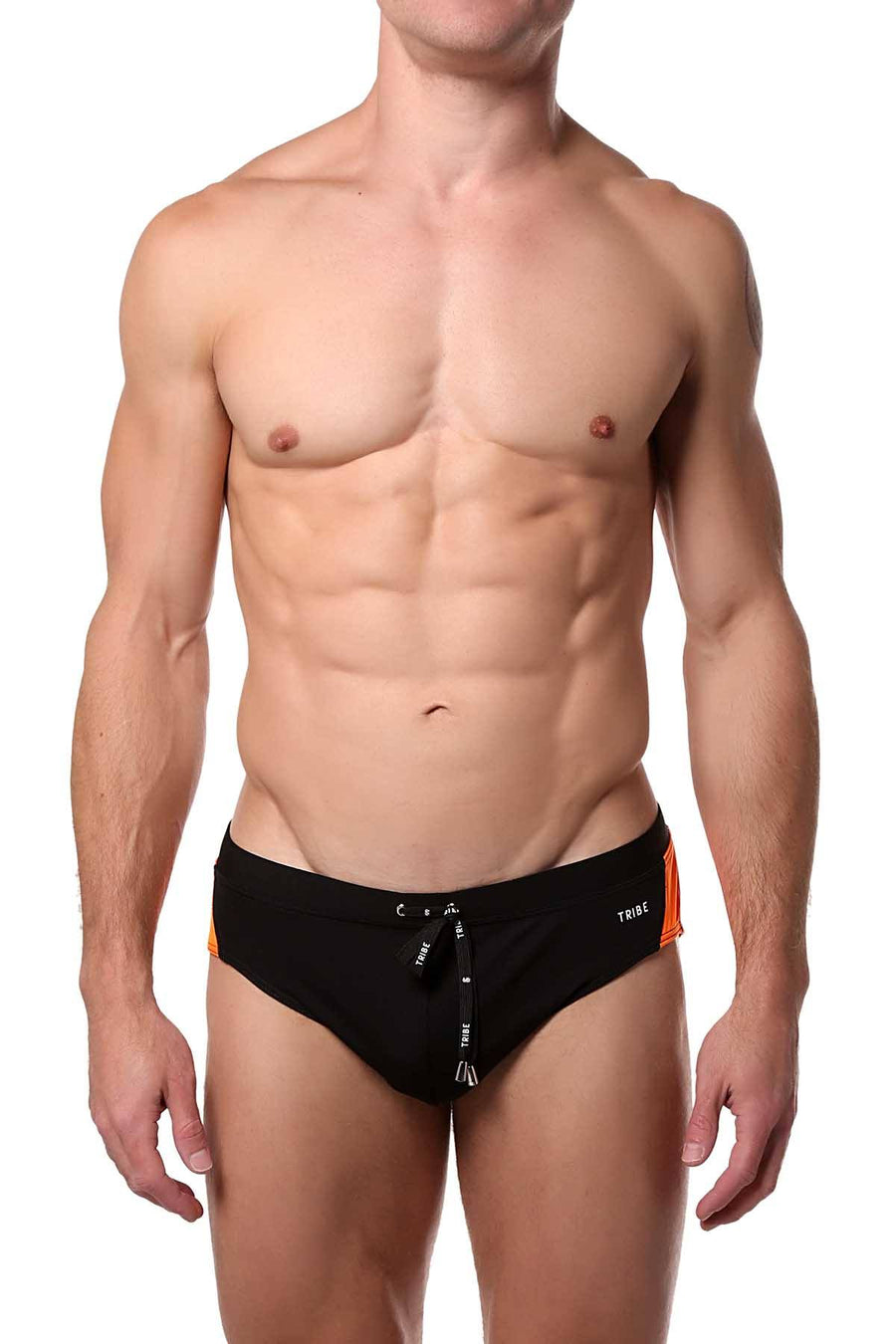 Tribe Orange/Black Caribbean Low-Rise Brief