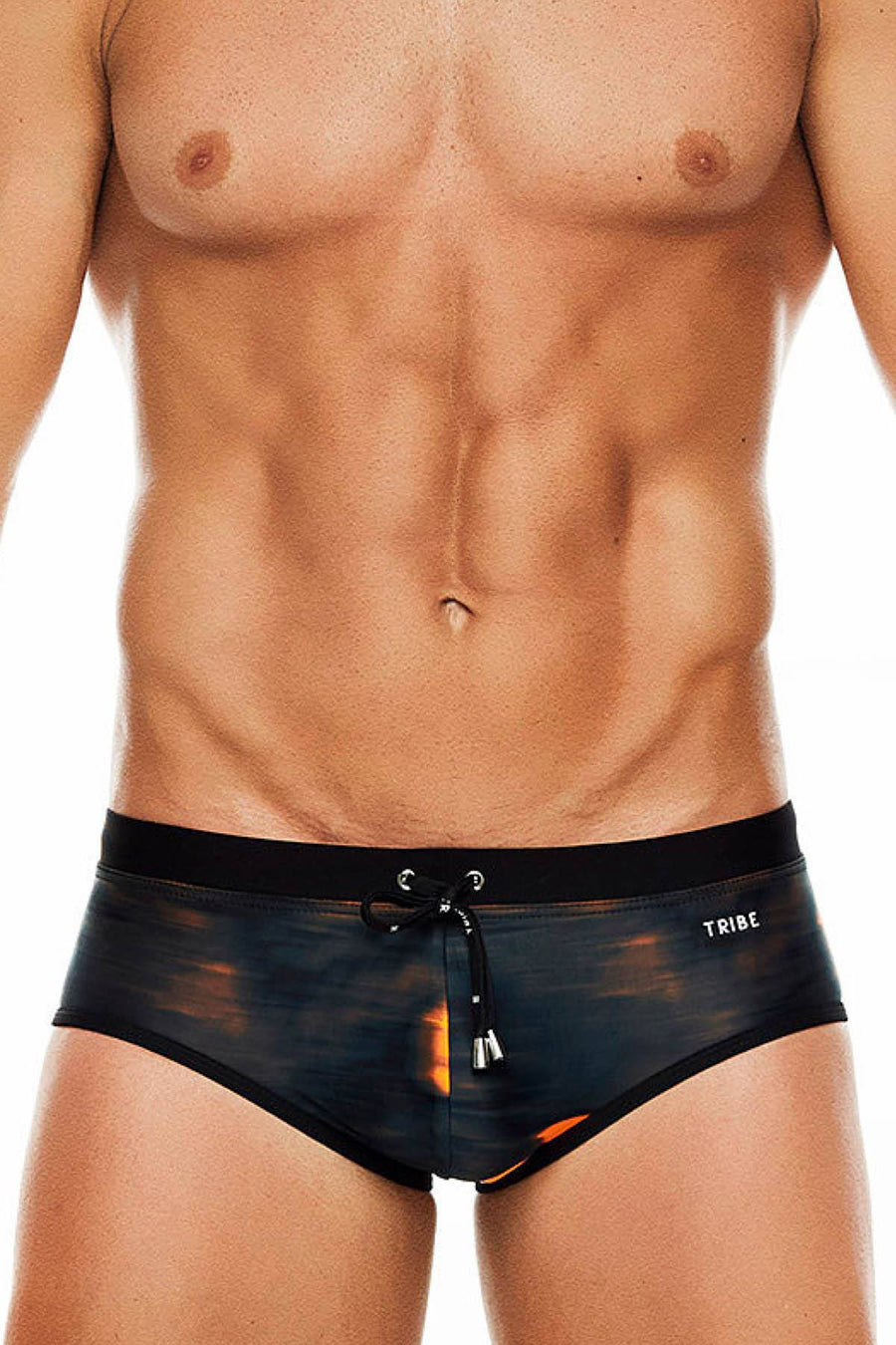 Tribe Orange/Black Miami Swim Boy-Brief