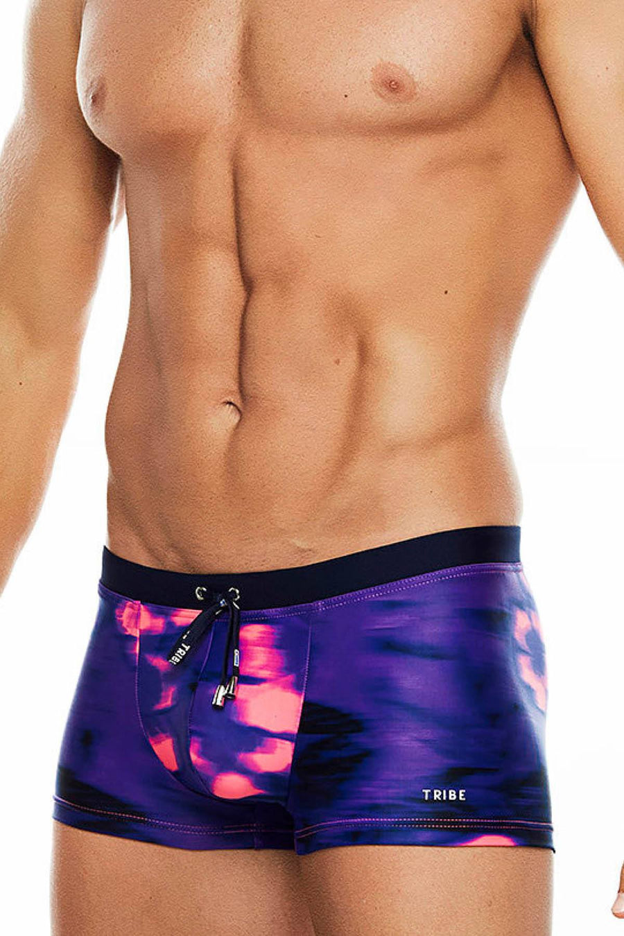 Tribe Pink/Navy Miami Swim Trunk