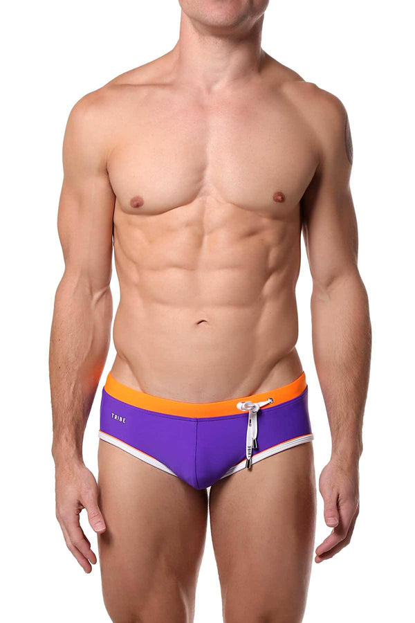 Tribe Purple/Orange Oceanic Swim Boy-Brief