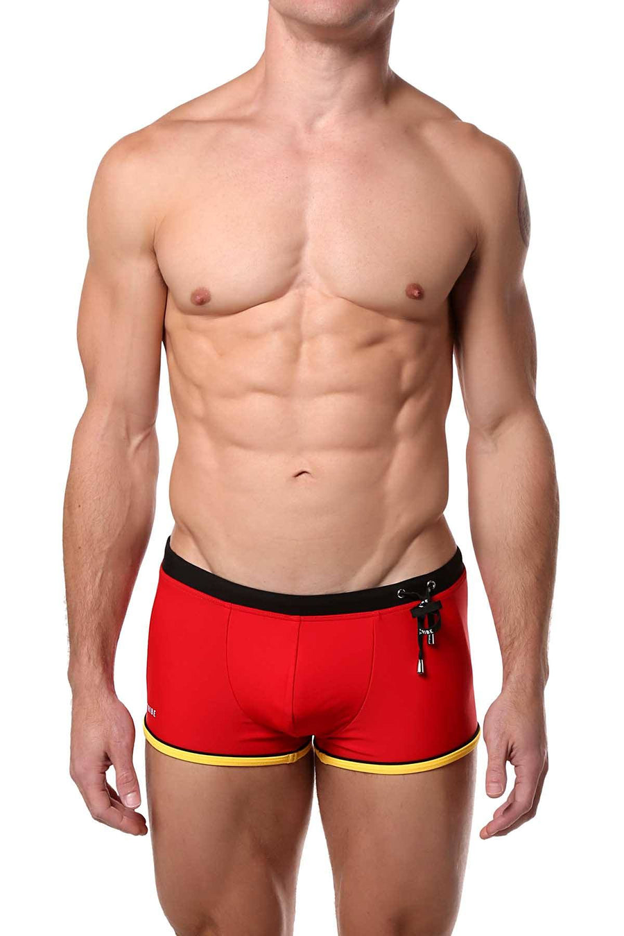 Tribe Red/Black Oceanic Swim Trunk