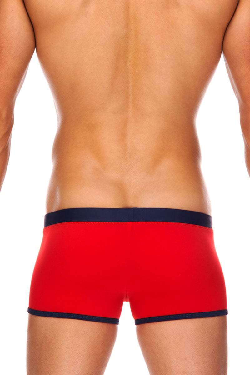 Tribe Red & Navy Atlantic Swim Trunk