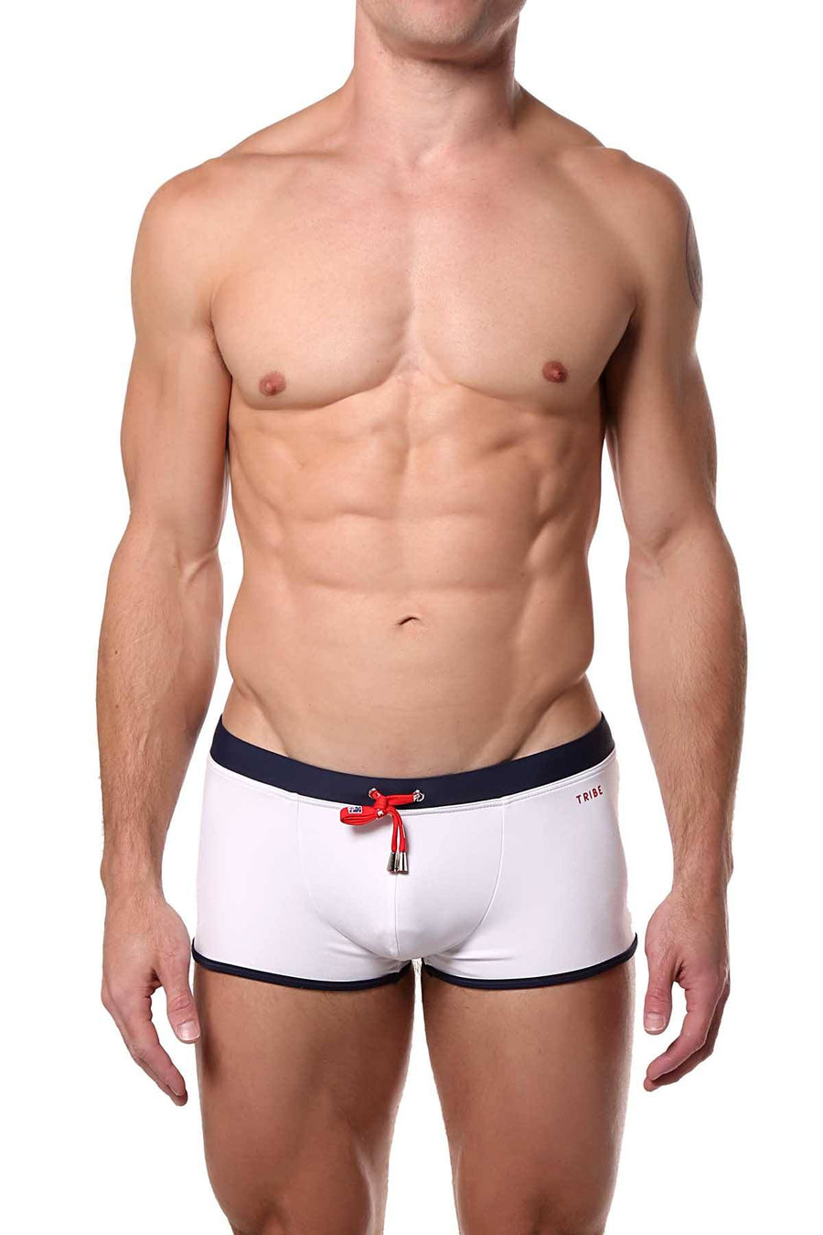 Tribe White/Navy Atlantic Swim Trunk