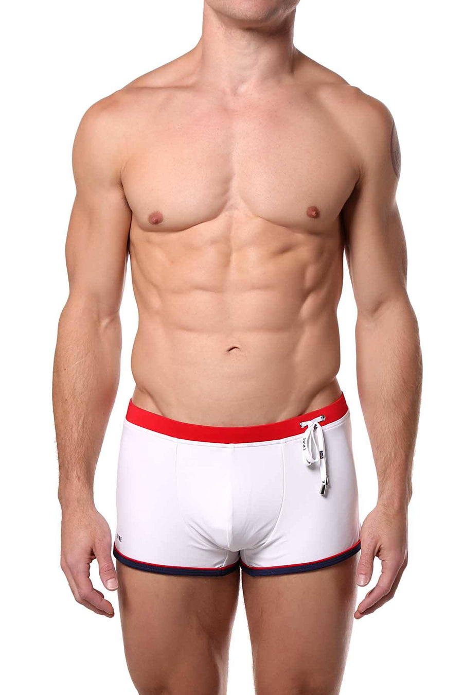 Tribe White/Red Oceanic Swim Trunk