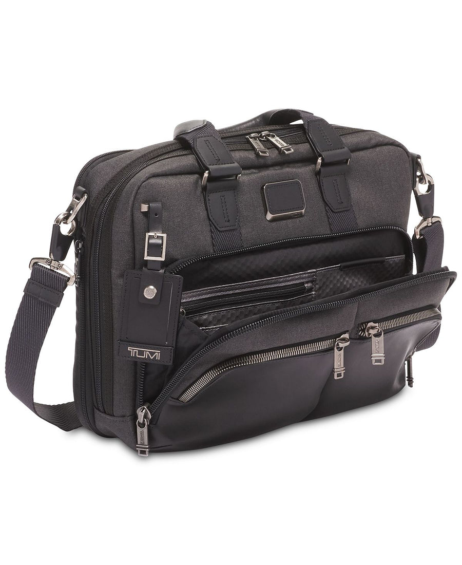 Tumi Albany Slim Commuter Briefcase Dark Gray