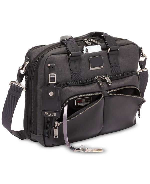 Tumi Albany Slim Commuter Briefcase Dark Gray