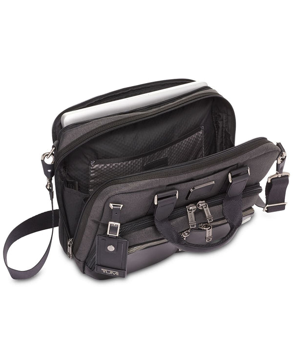 Tumi Albany Slim Commuter Briefcase Dark Gray
