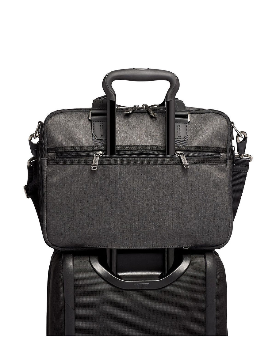 Tumi Albany Slim Commuter Briefcase Dark Gray
