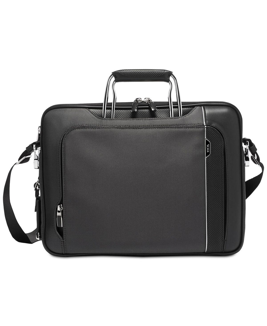 Tumi Hannover Slim Briefcase Silver