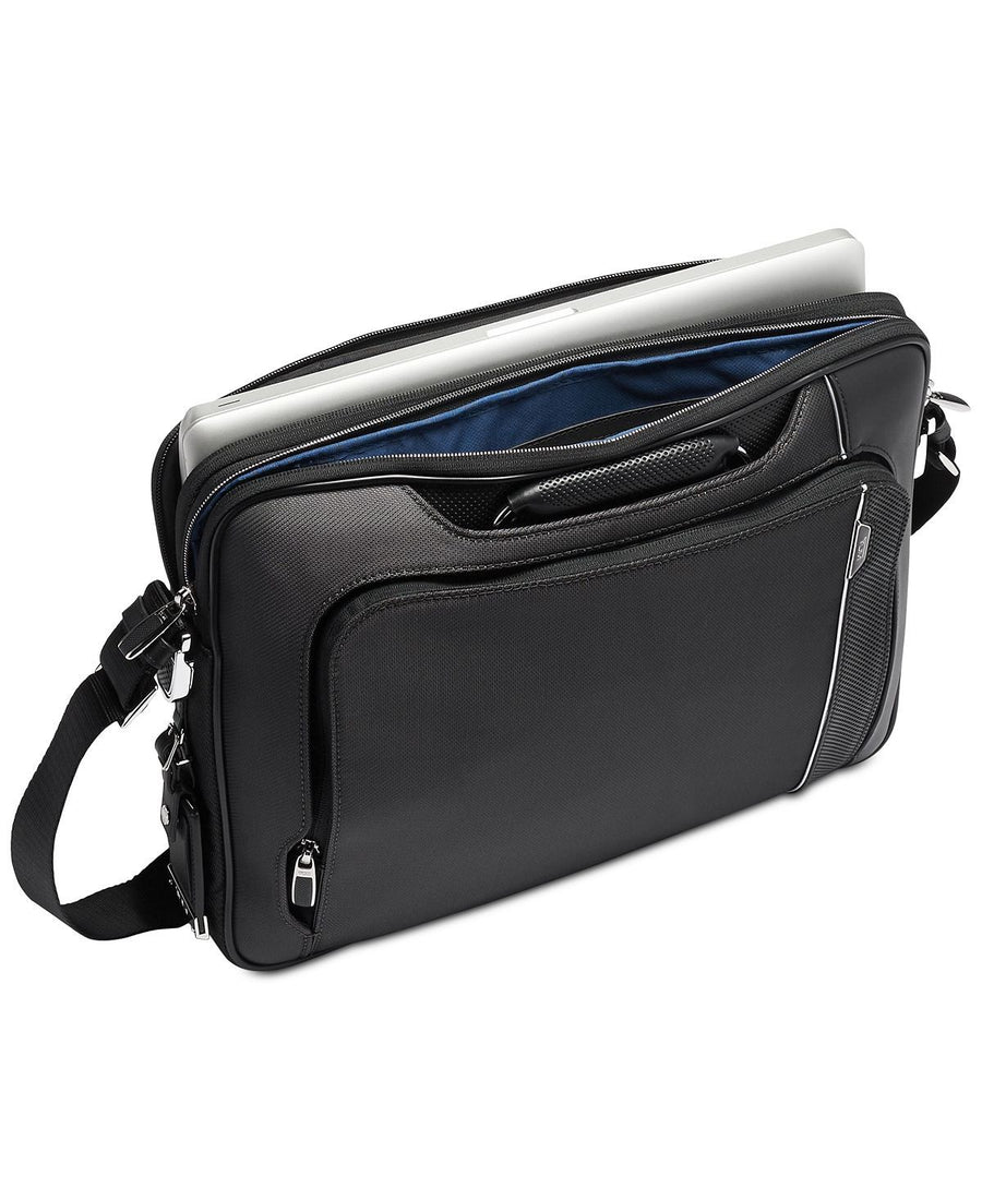 Tumi Hannover Slim Briefcase Silver