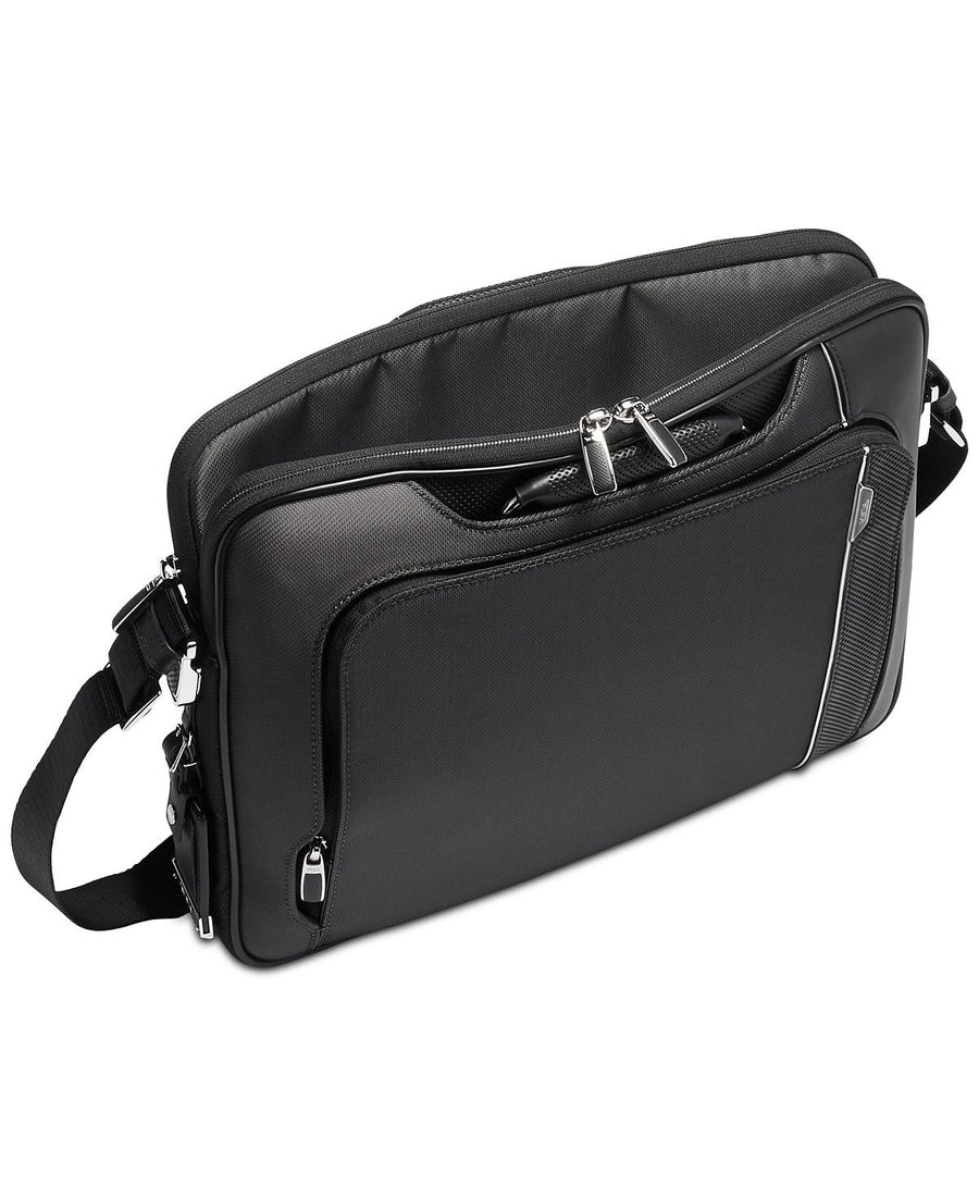 Tumi Hannover Slim Briefcase Silver