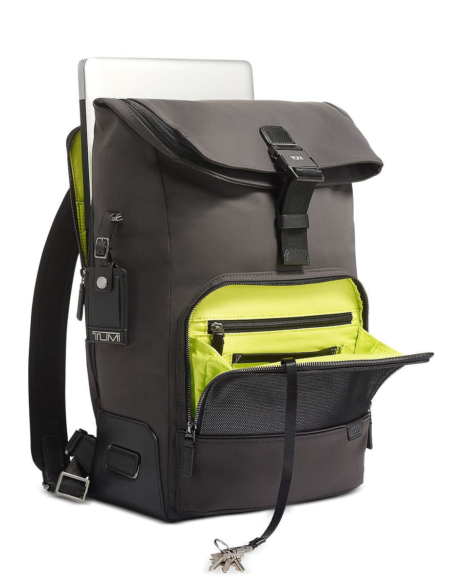 Tumi Harrison Osborn Roll Top Backpack Reflective Iron