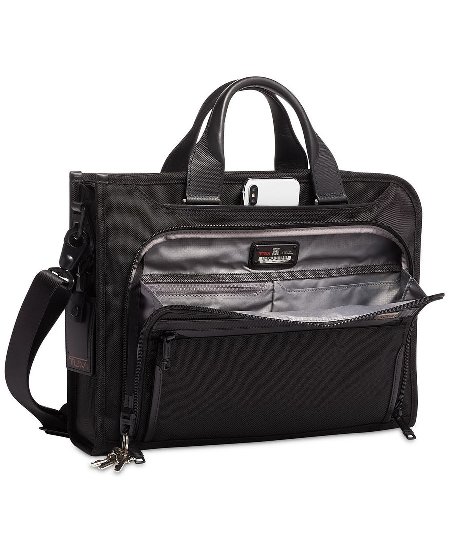 Tumi Slim Deluxe Portfolio Black
