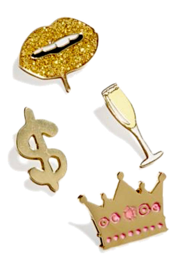 TwelveNYC Bling Enamel Pin 4-Pack