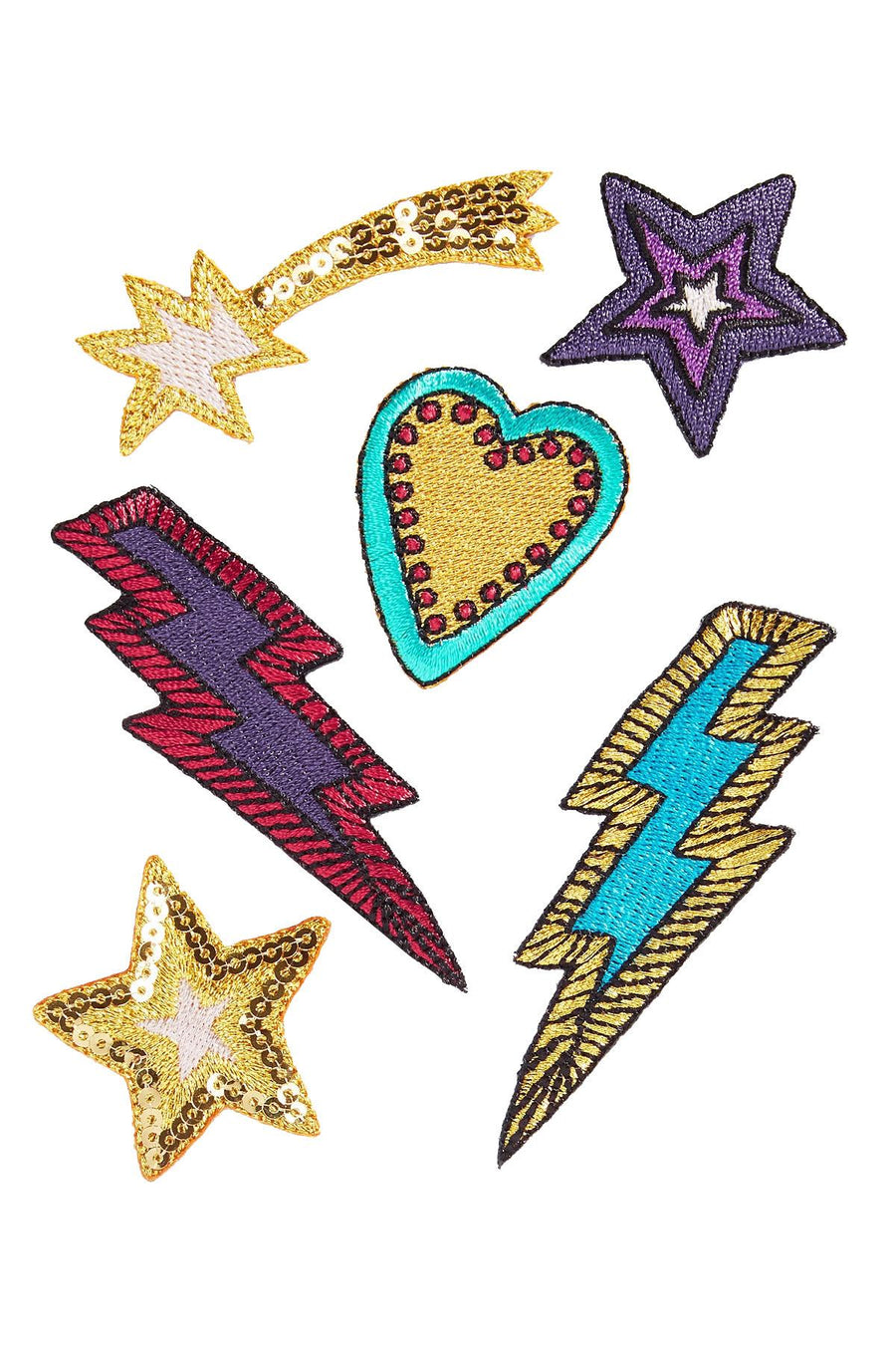 TwelveNYC Gold/Multi 6pc. Fantasia Handbag Patch Set