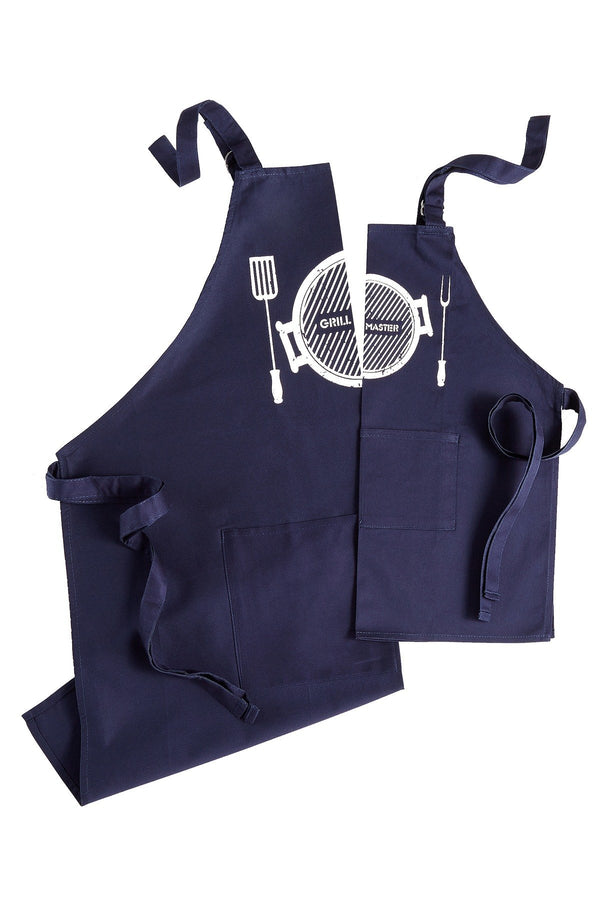 TwelveNYC Navy Parent/Child Grill-Master Apron Set