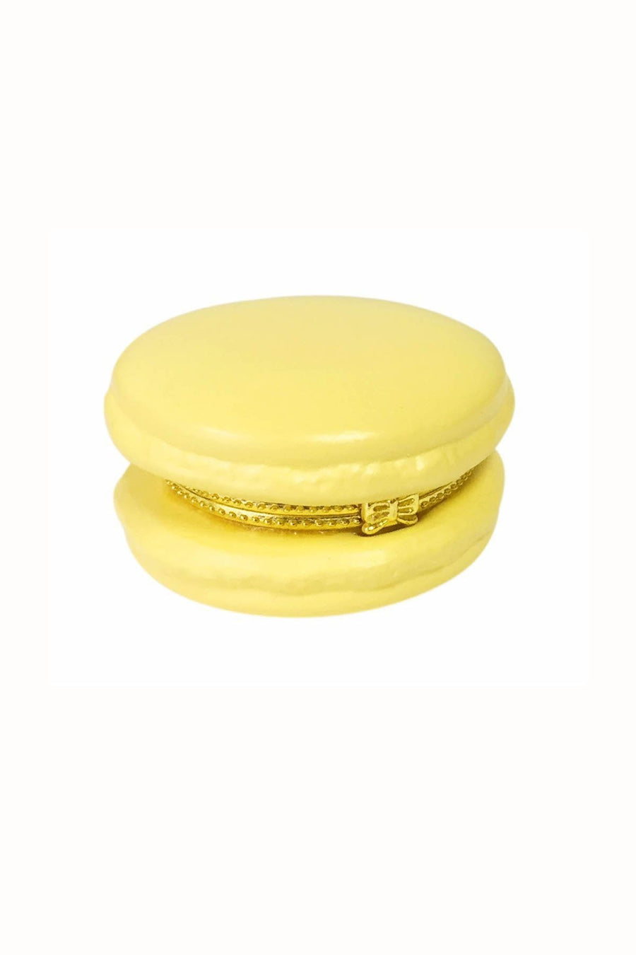 Twos Company Yellow French Macaroon Limoges-Style Trinket Box