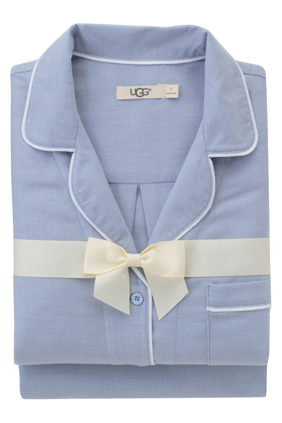 UGG Ocean-Mist Raven Herringbone Pajama Set