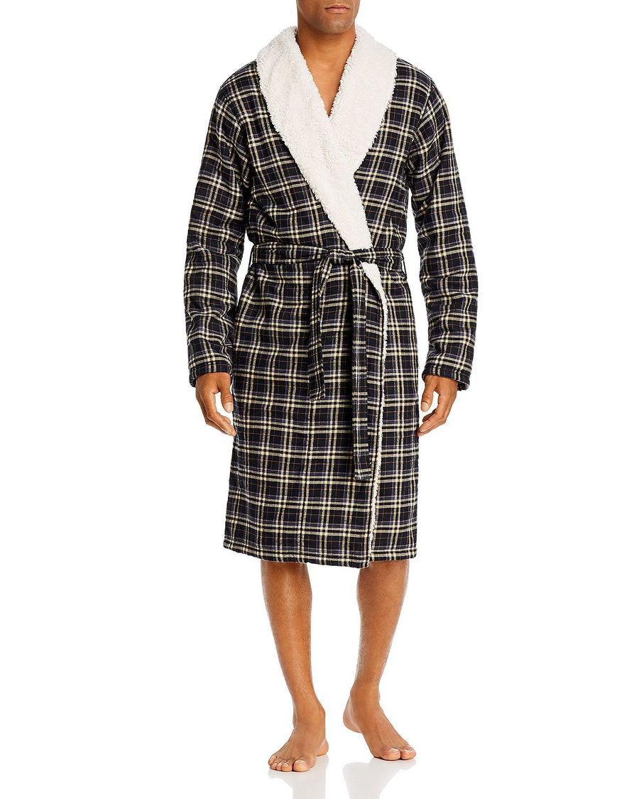 Ugg kalib Robe Black/Gray Plaid