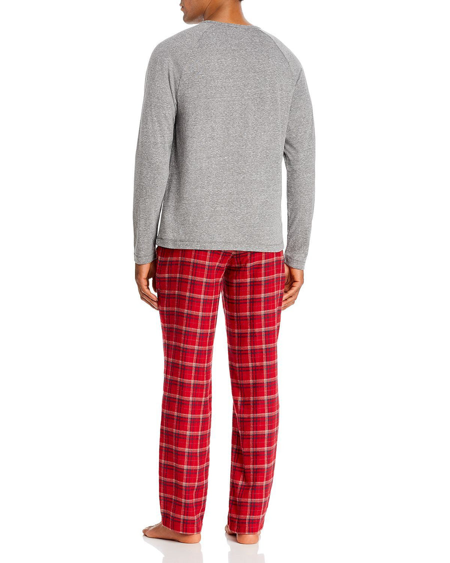 Ugg steiner Pajama Gift Set Gray/Red Plaid