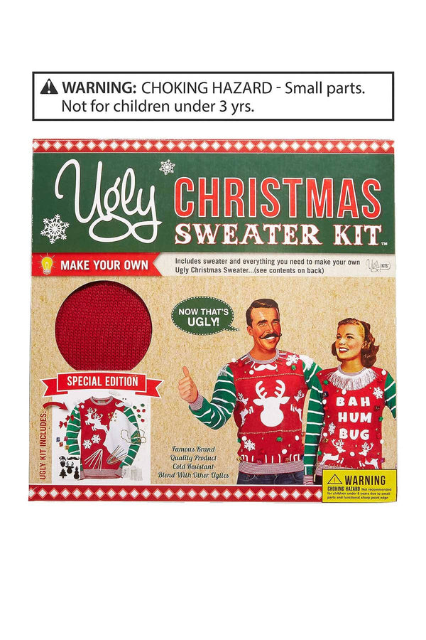 UglyKits™ Red/Green Unisex Ugly Christmas Sweater Kit