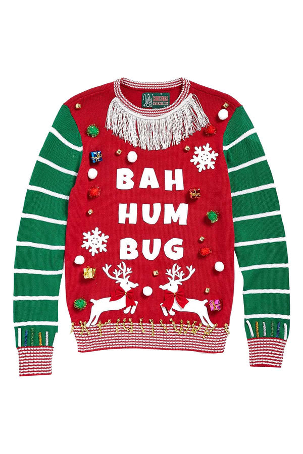 UglyKits™ Red/Green Unisex Ugly Christmas Sweater Kit