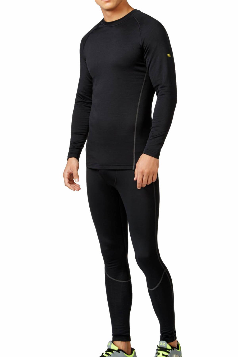 Under Armour Black Cold-Gear Base 2.0 Crew-Neck Long-Sleeve Tee