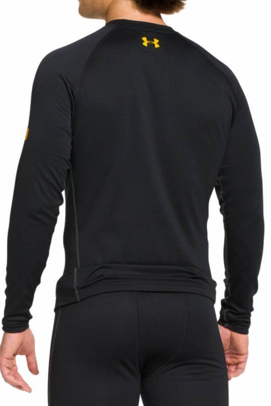 Under Armour Black Cold-Gear Base 2.0 Crew-Neck Long-Sleeve Tee