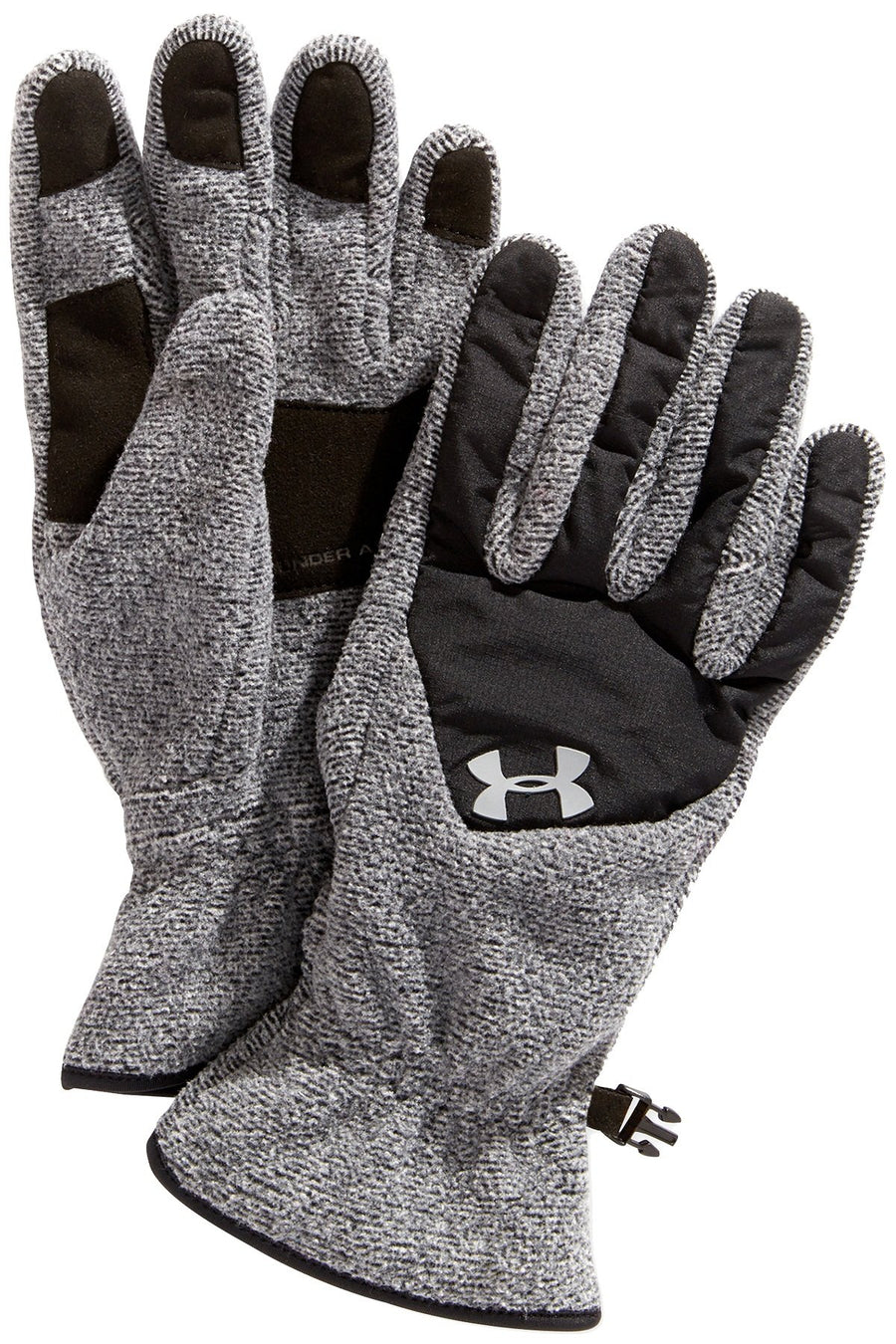 Under Armour Black/Grey ColdGear Survivor Fleece Gloves
