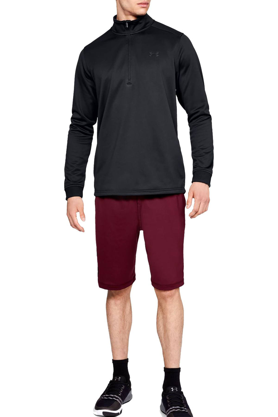 Under Armour Black Performance Fleece Half-Zip Pullover