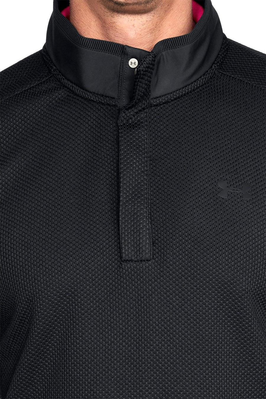 Under Armour Black UA Storm Sweater Fleece Snap Mock Pullover