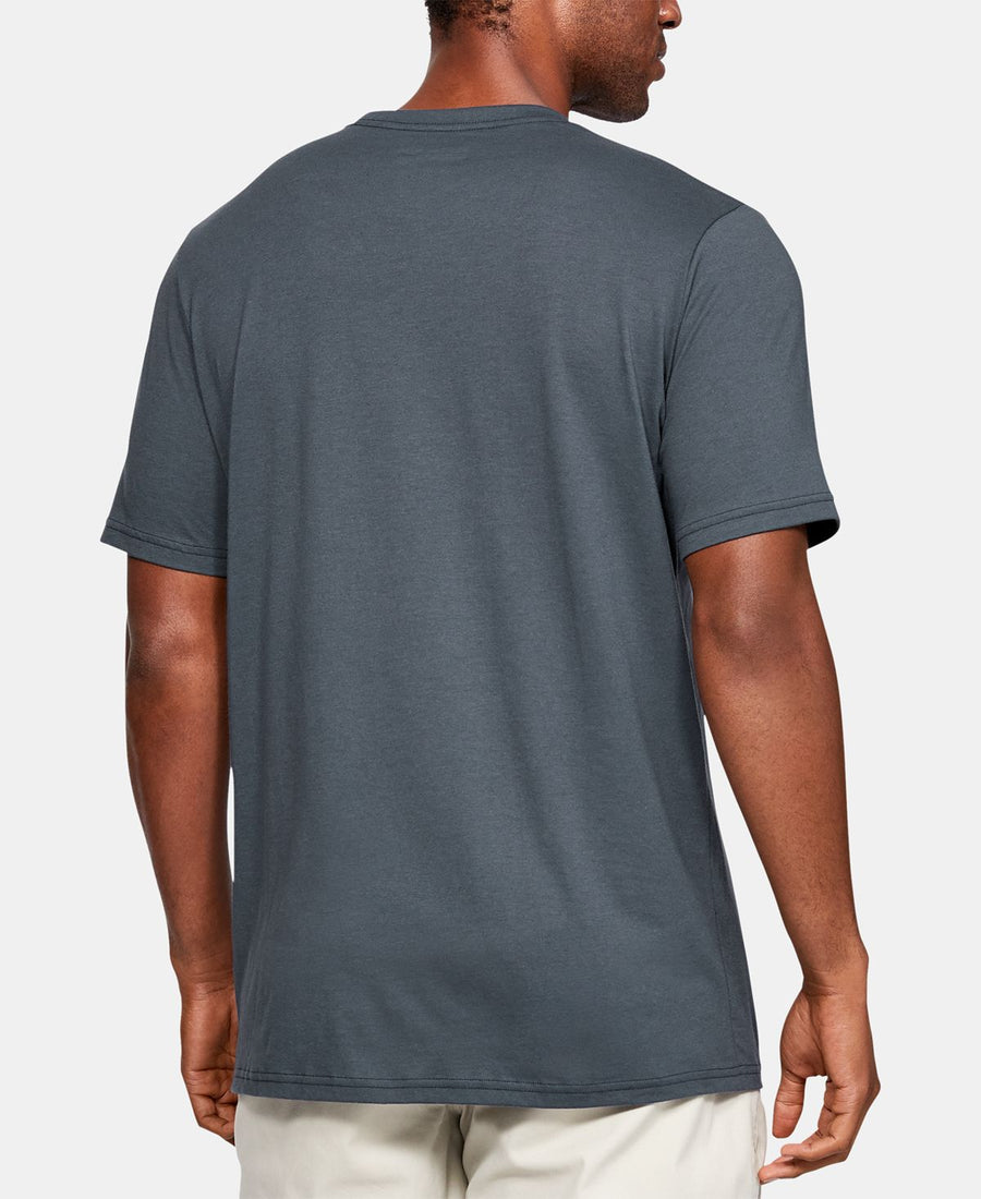 Under Armour Printed-logo T-shirt Grey/Blue Camo