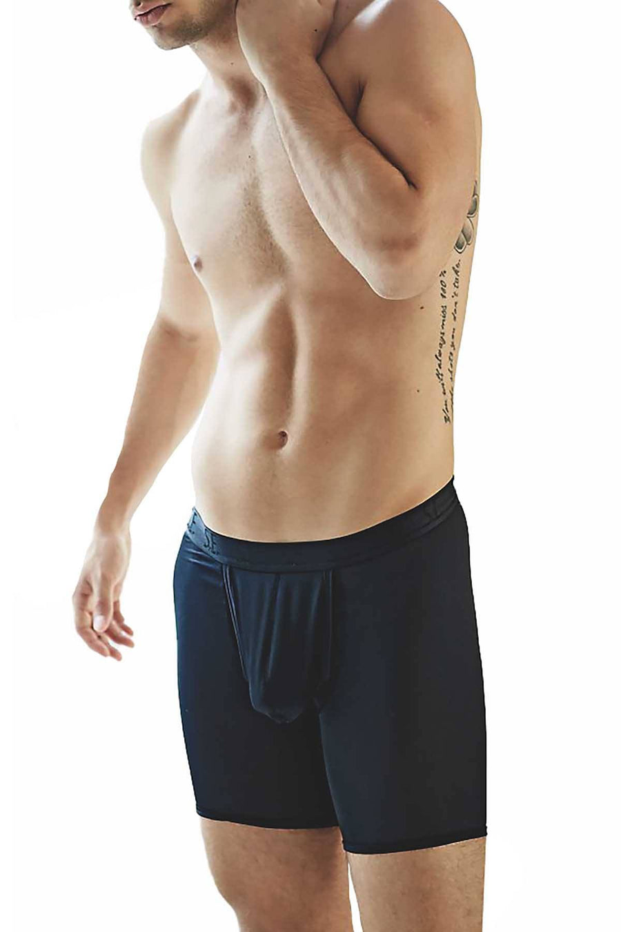 Undergear Black Shape Enhancer Jock-Thong Boxer Brief