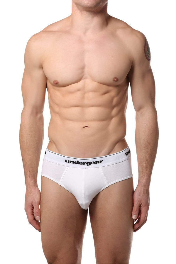 Undergear White Stitch Essential Brief