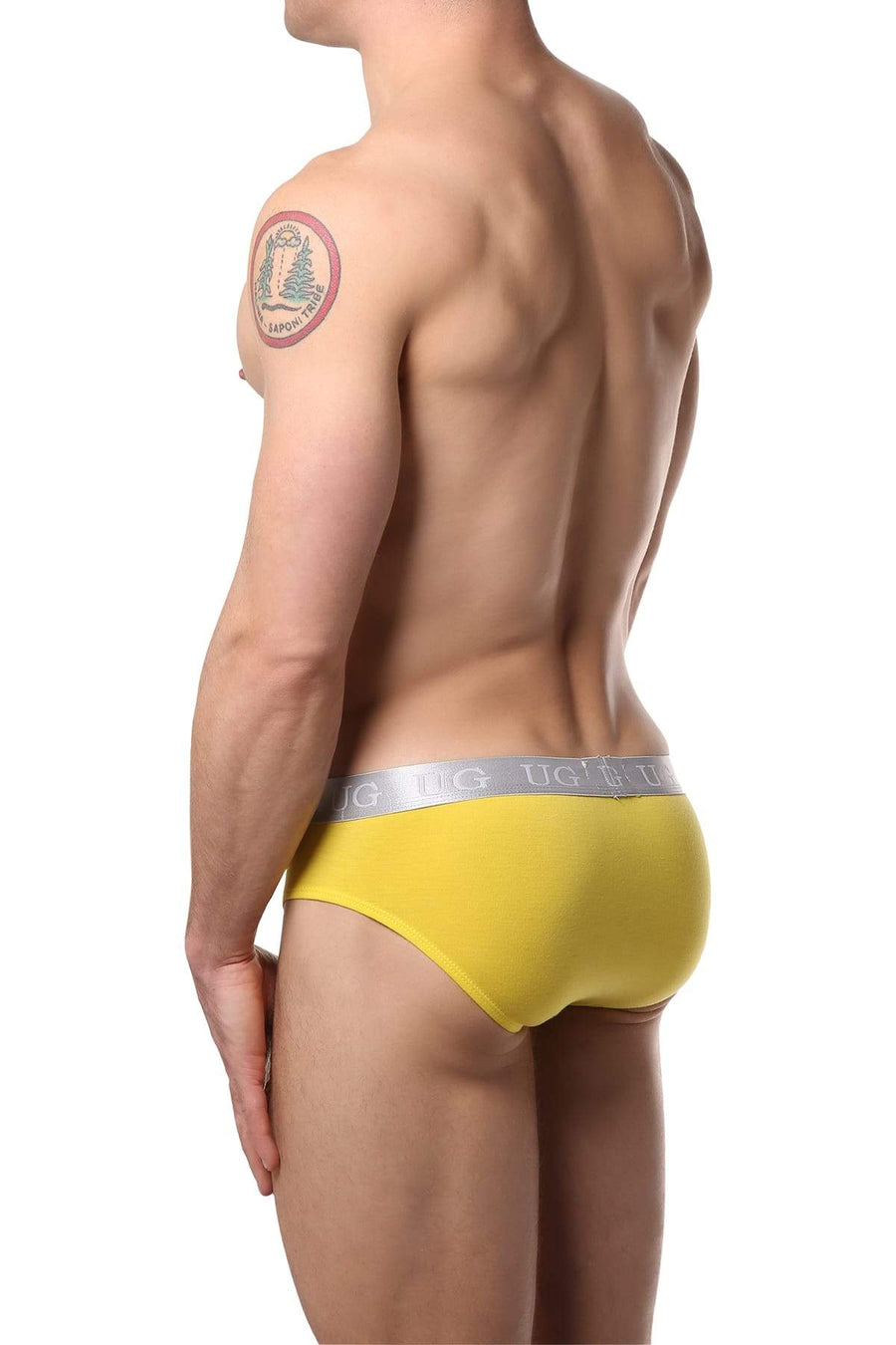 Undergear Yellow Silver-Band Brief