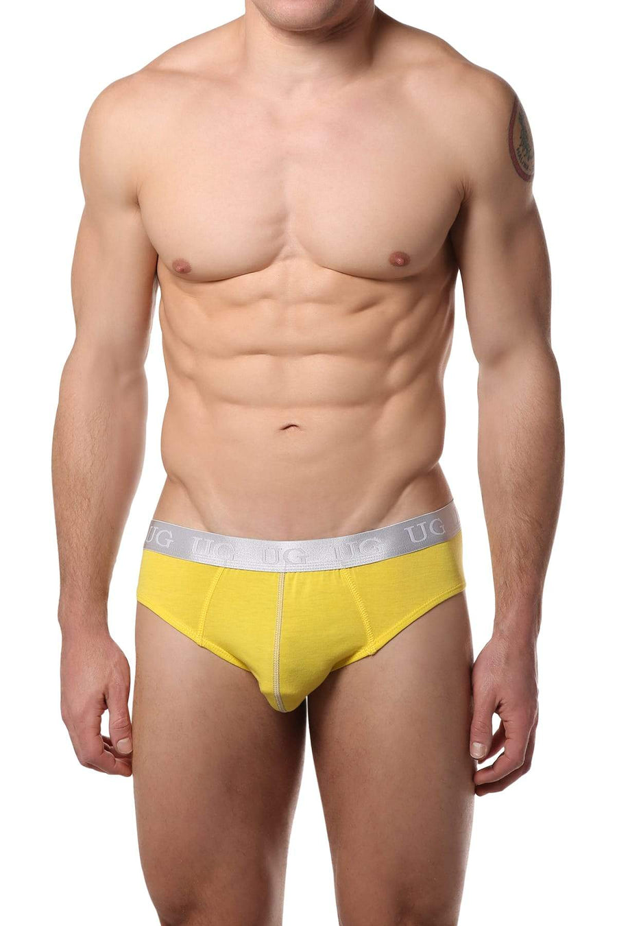 Undergear Yellow Silver-Band Brief