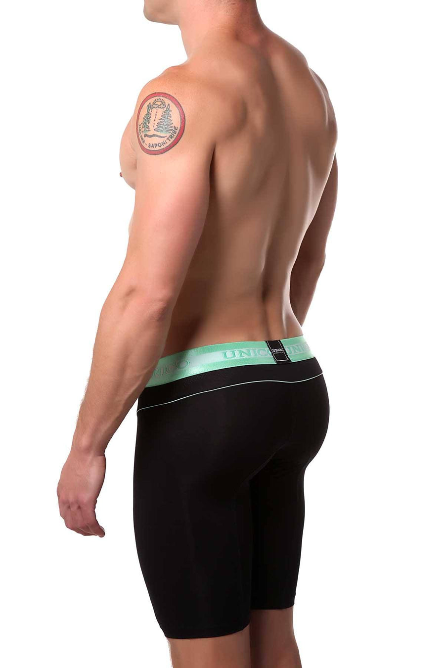 Unico Black/Mint Abhi Long Boxer Brief