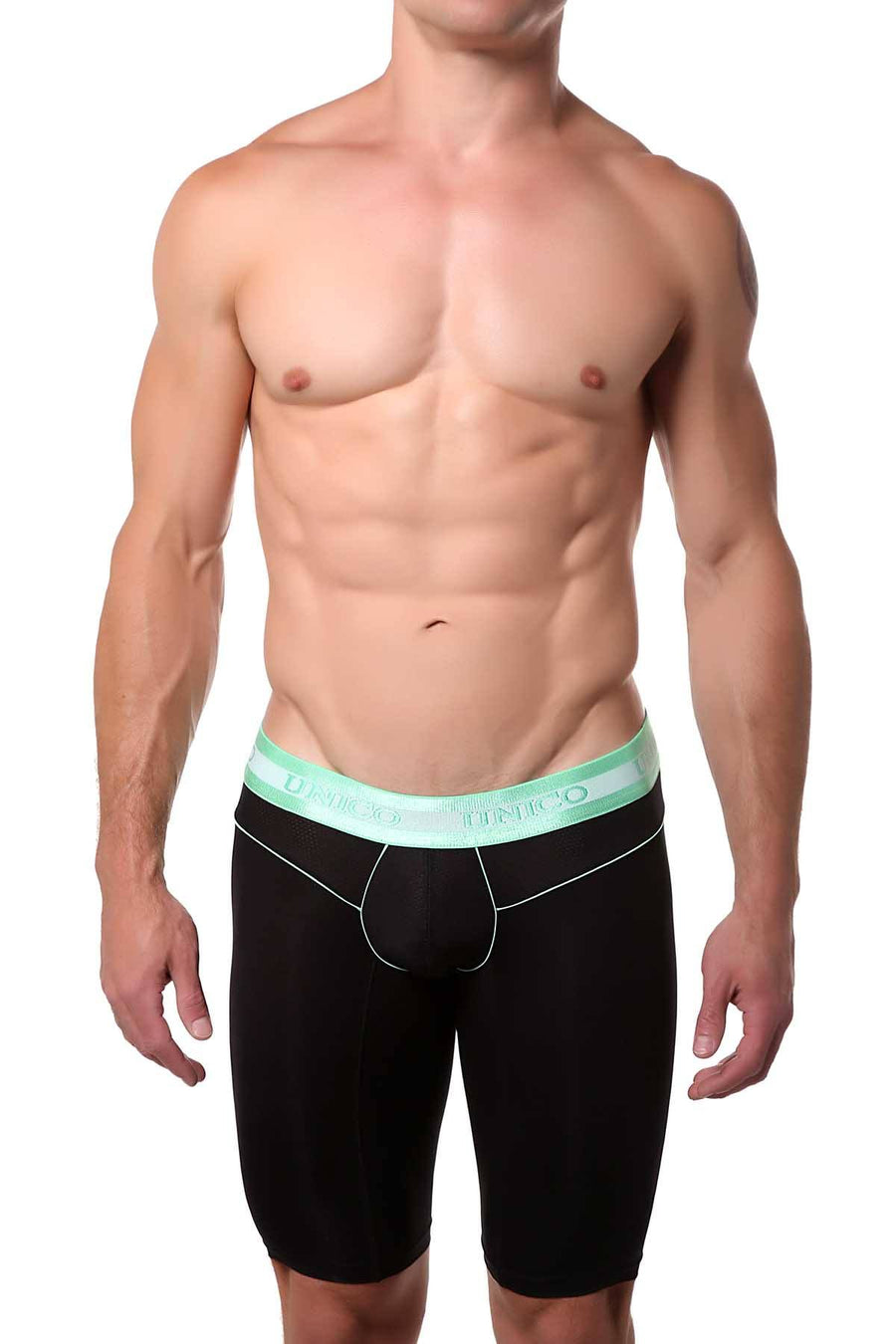 Unico Black/Mint Abhi Long Boxer Brief