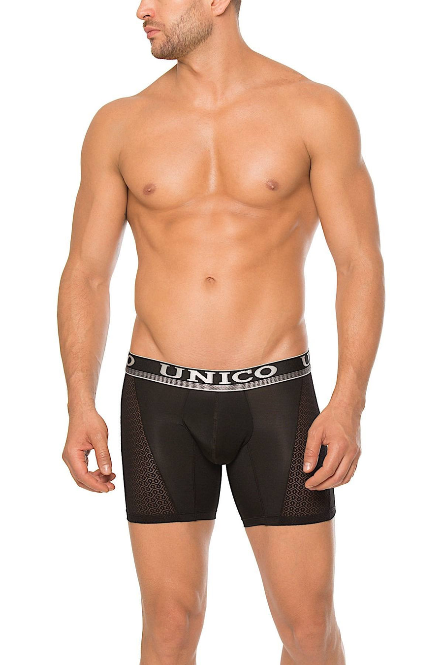 Unico Black/Silver Pier Boxer Brief
