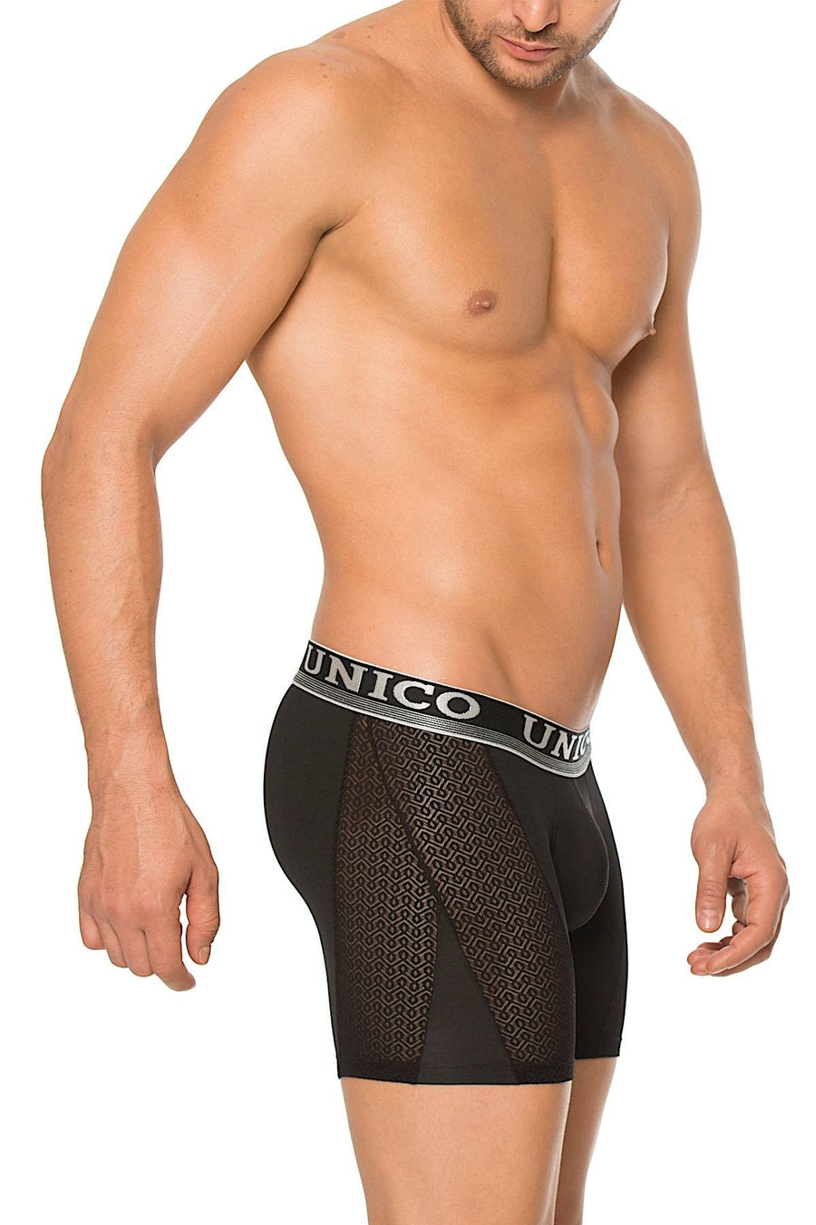 Unico Black/Silver Pier Boxer Brief